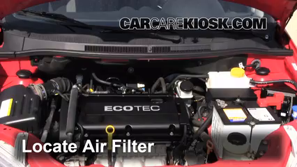 2009 Pontiac G3 1.6L 4 Cyl. Air Filter (Engine) Check